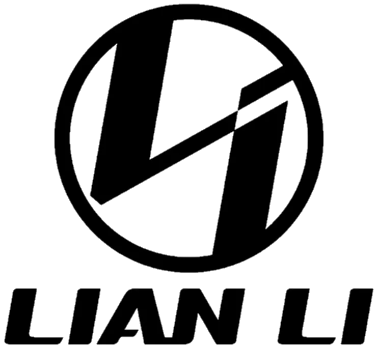 Lian Li logo - Specialist in premium chassis design and high-airflow thermal solutions for custom PC builds.